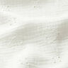 Musselina/ Tecido plissado duplo Bordado inglês Corações – branco sujo,  thumbnail number 2