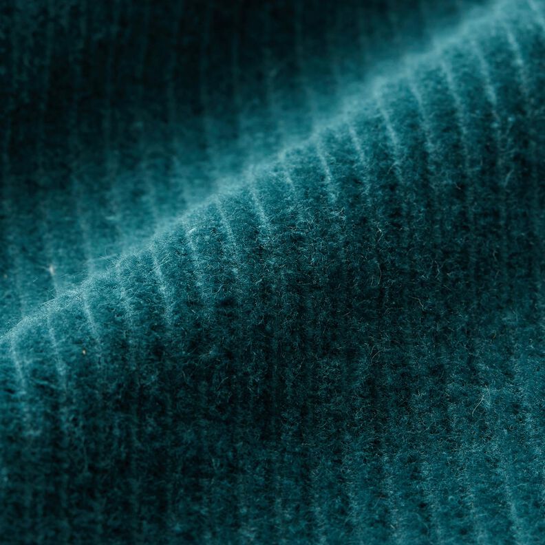 Bombazine larga Stretch – azul petróleo,  image number 2