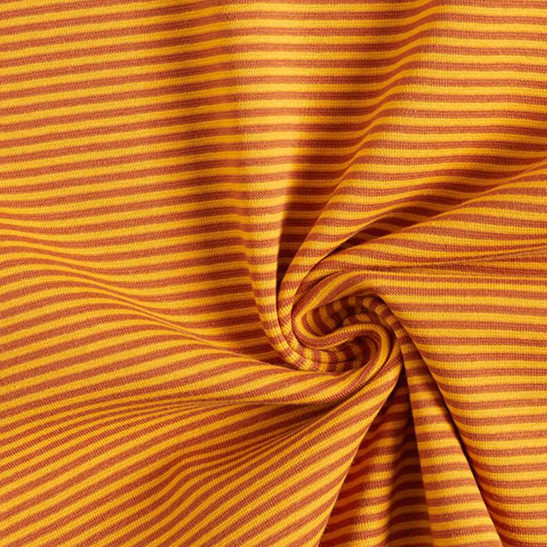 Bordas Tecido tubular Anéis estreitos – terracota/amarelo,  image number 3