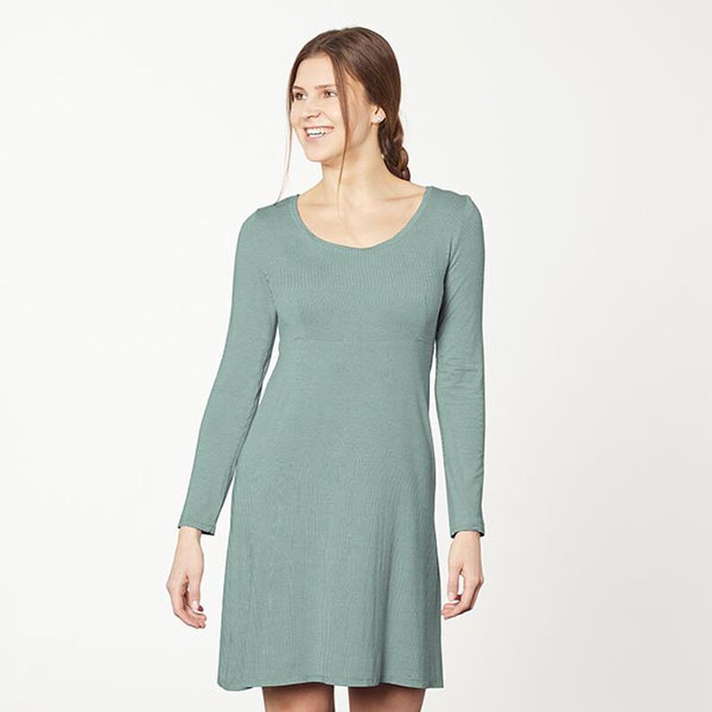 Bambu Jersey de viscose Liso – verde amarelado,  image number 7