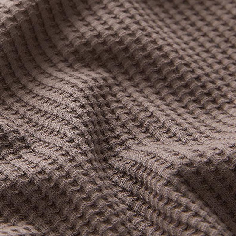 Jersey favos de algodão lisa – castanho claro,  image number 2
