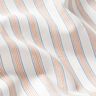 Tecido de algodão Riscas bicolores – branco sujo/damasco,  thumbnail number 2