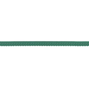 Fita de nastro elástica Renda [12 mm] – verde zimbro, 