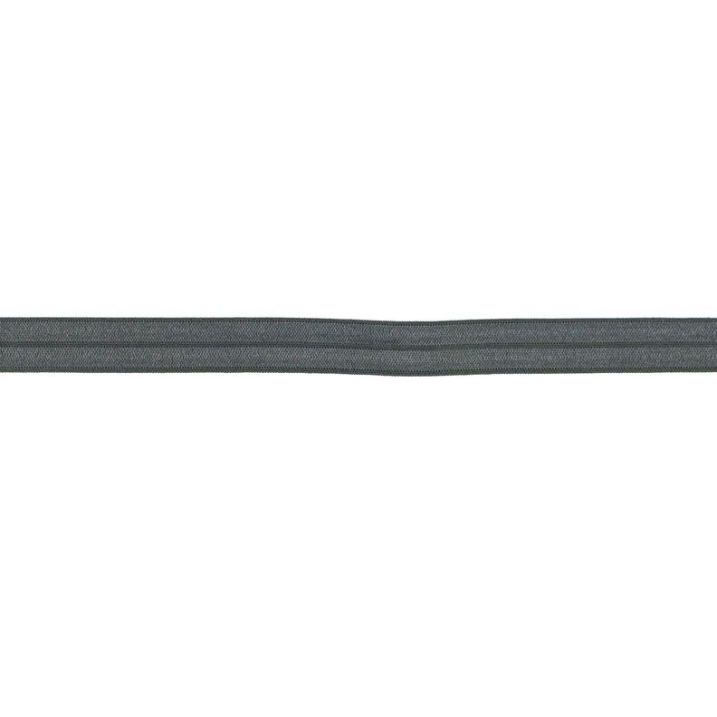Fita de nastro elástica  brilhante [15 mm] – cinzento escuro,  image number 1