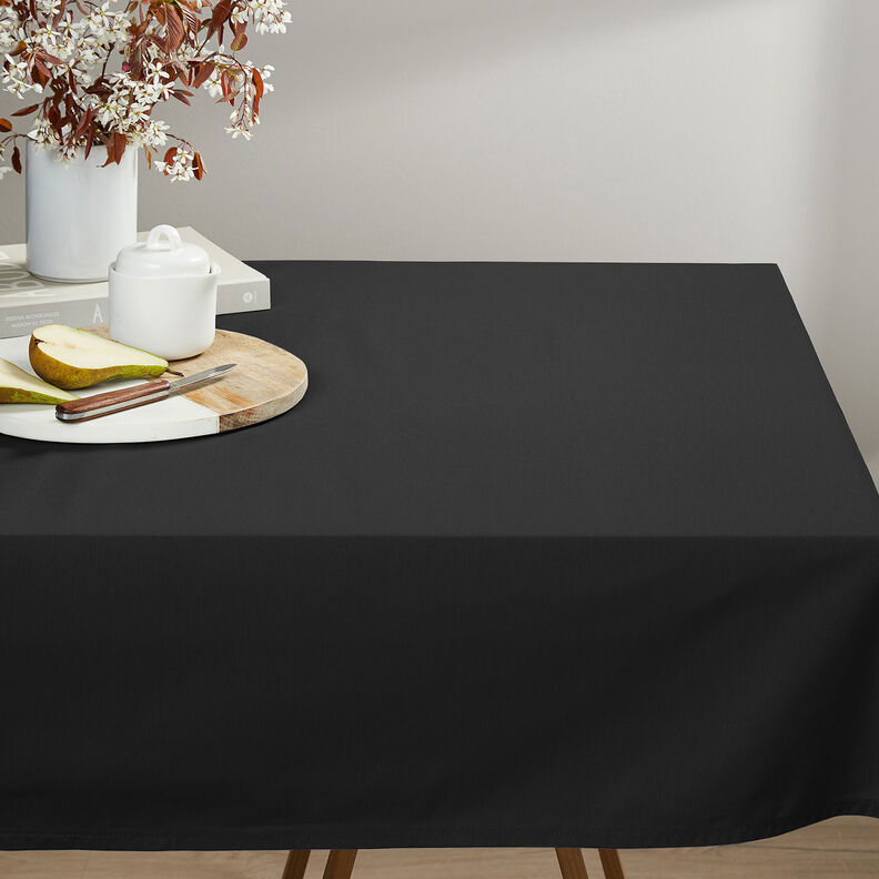 Tecido de algodão Cretone Liso – preto,  image number 5
