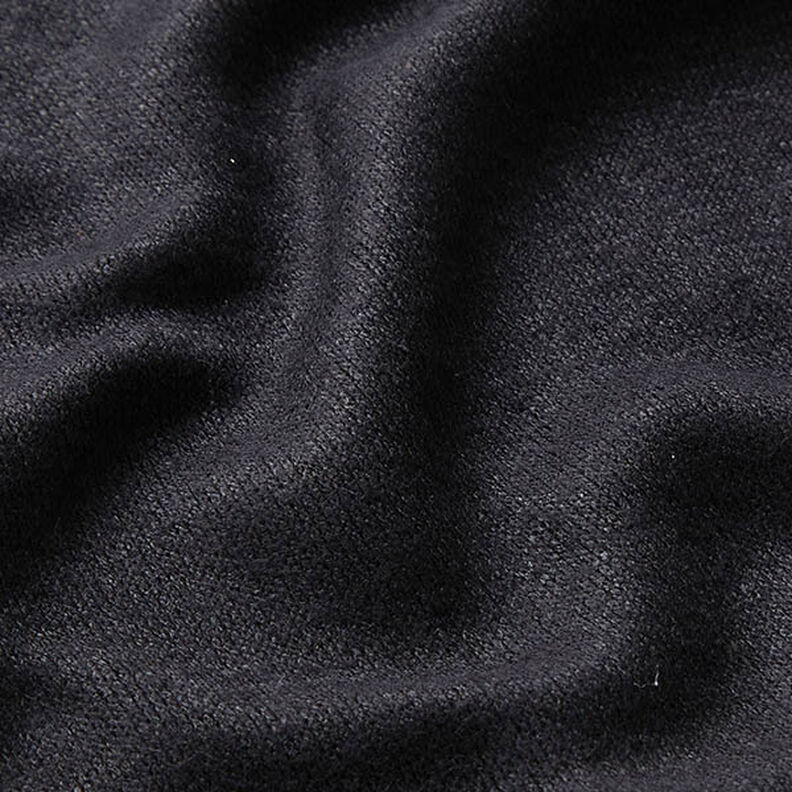 Tecido de malha Mistura de viscose Liso – preto,  image number 2