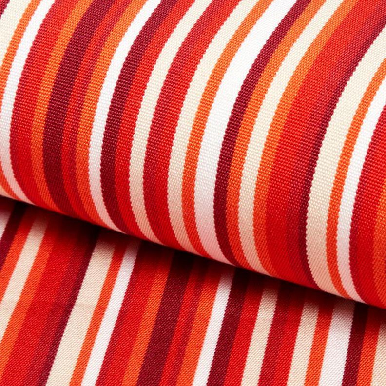 Outdoor Tecido para espreguiçadeiras Riscas longitudinais 45 cm – vermelho/laranja,  image number 1