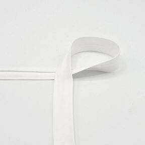 Fita de viés em algodão Popelina [20 mm] – branco, 