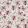 Musselina/ Tecido plissado duplo Rosas aguarela Impressão Digital – branco,  thumbnail number 1