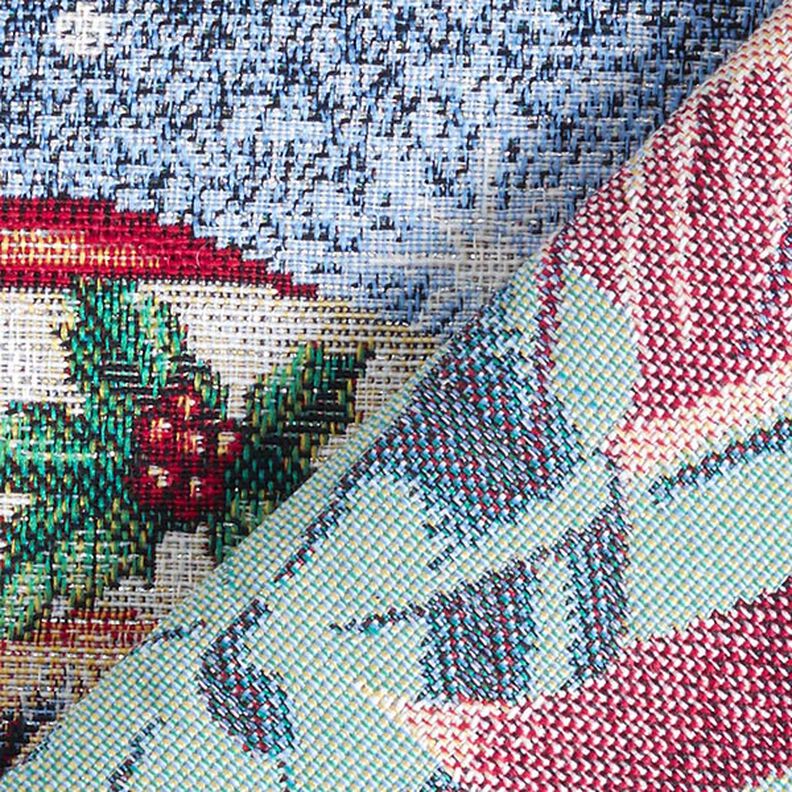 Barra Gobelina Presente de Natal de lurex – azul/verde,  image number 4