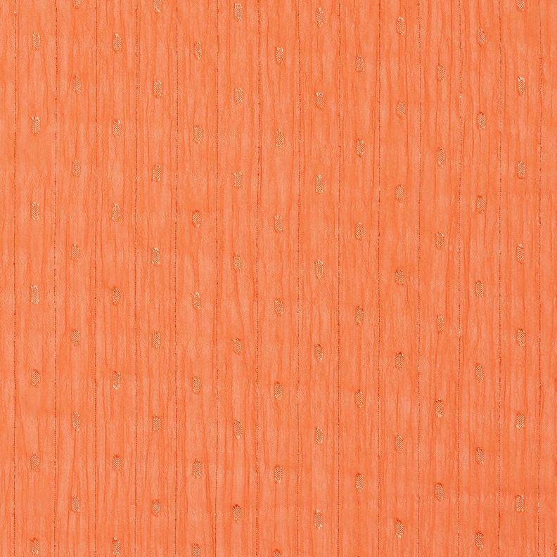 Chiffon Dobby Metálico Riscas de Giz – laranja-pêssego/prata metálica,  image number 1