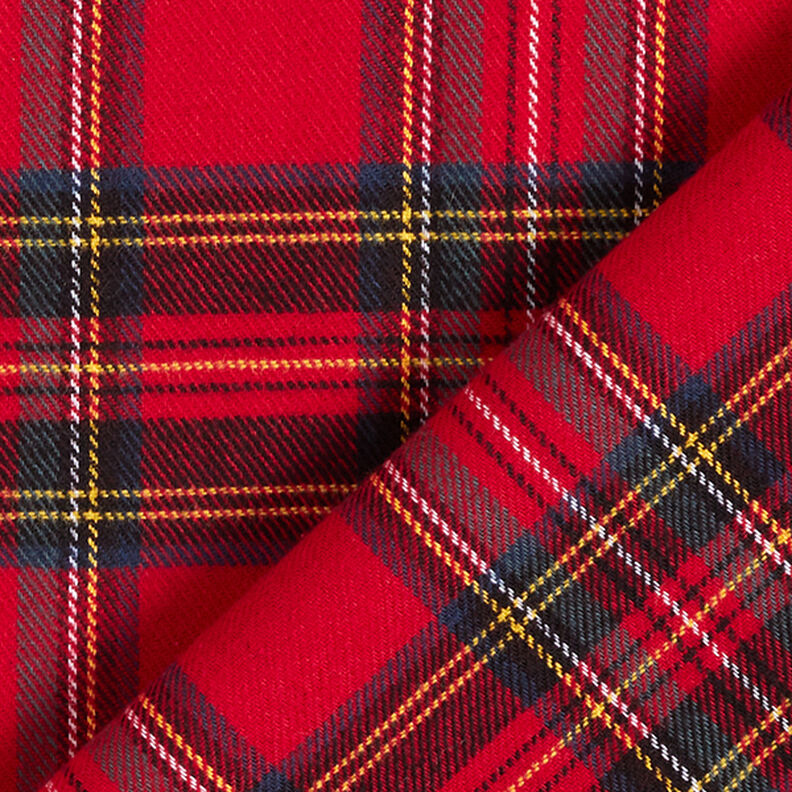 Flanela de algodão Xadrez escocês – vermelho,  image number 4