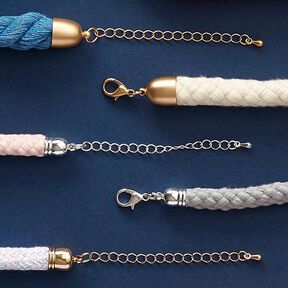 Cord&atilde;o de algod&atilde;o liso 76 - cinzento, 