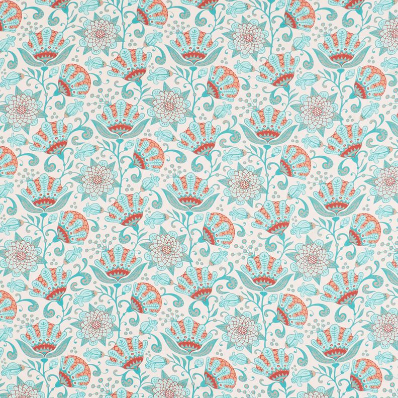 Viscose Voile Ibiza Flores – bege claro,  image number 1