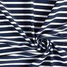 Tecido para fatos de banho Riscas marítimas – azul-noite/branco,  thumbnail number 3