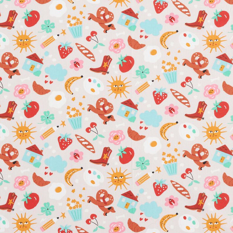 Popelina de algodão Agitação colorida– cinzento-névoa,  image number 1