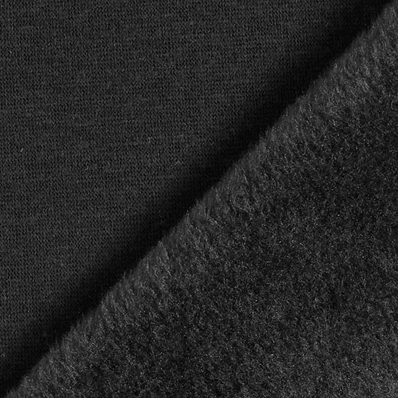 Tecido polar alpino Sweater aconchegante Liso – preto,  image number 5