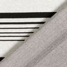 Malha jacquard com riscas irregulares – branco sujo/preto | Retalho 50cm,  thumbnail number 5