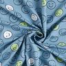 Jersey de algodão Smiley Glow-in-the-dark – azul ganga,  thumbnail number 5