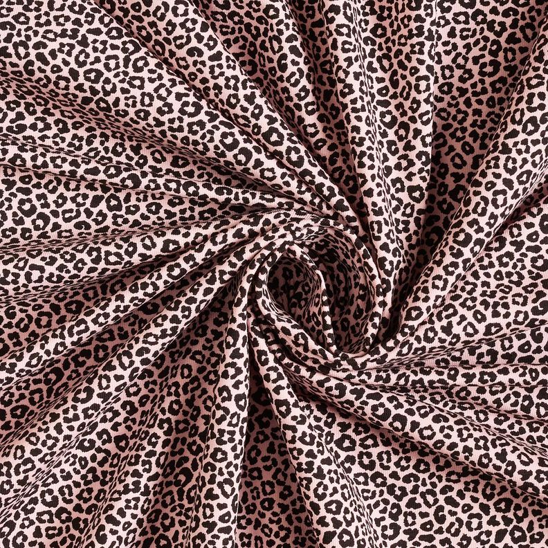 Jersey de algodão Mini estampado Leo – rosa-claro/preto,  image number 3