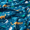 Jersey de algodão Mundo dos Dinossauros | PETIT CITRON – azul petróleo, 