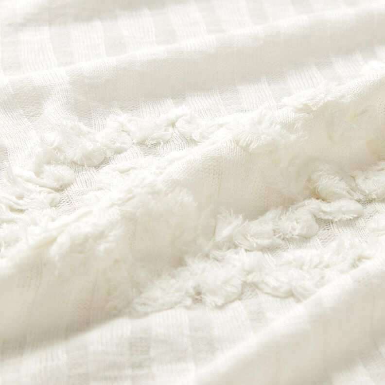 Malha canelada Efeito paisley – marfim,  image number 2