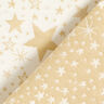 Tecido para decoração Jacquard Lurex Mar de estrelas – bege claro/dourado,  thumbnail number 4