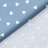 Corações espalhados de popeline de algodão orgânico – jeans azul claro,  thumbnail number 4