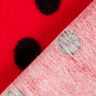 Pelo artificial Pintas de joaninha – vermelho/preto,  thumbnail number 3