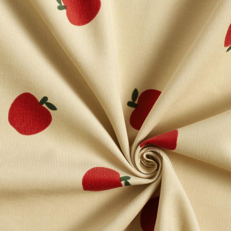 Bombazine para beb&eacute; Ma&ccedil;&atilde;s &ndash; branco sujo/vermelho,  image number 3