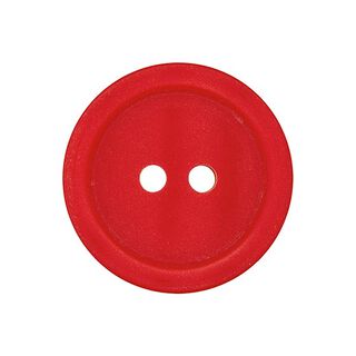 Botão de plástico 2 furos Basic - vermelho, 
