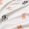 GOTS Jersey de algodão Animais bebé Impressão Digital – marfim,  thumbnail number 2