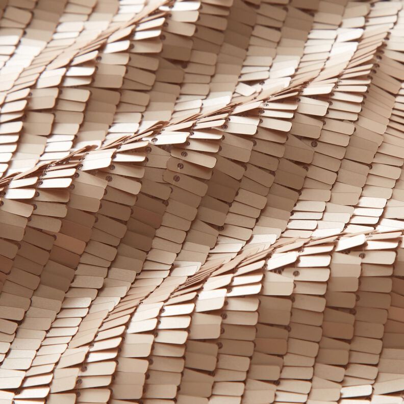 Tecido com lantejoulas Retângulos – rosa-velho claro,  image number 2