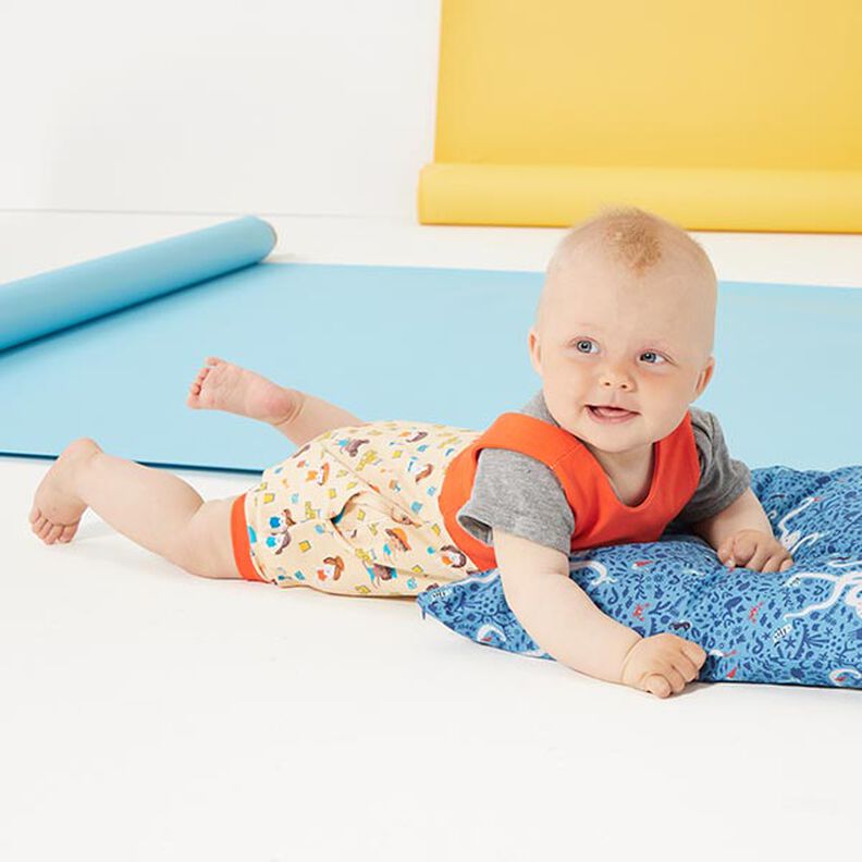 Jersey de algodão Médio Liso – laranja,  image number 9