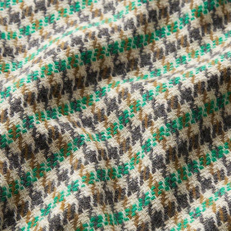 Mistura de lã Xadrez – verde/antracite,  image number 2
