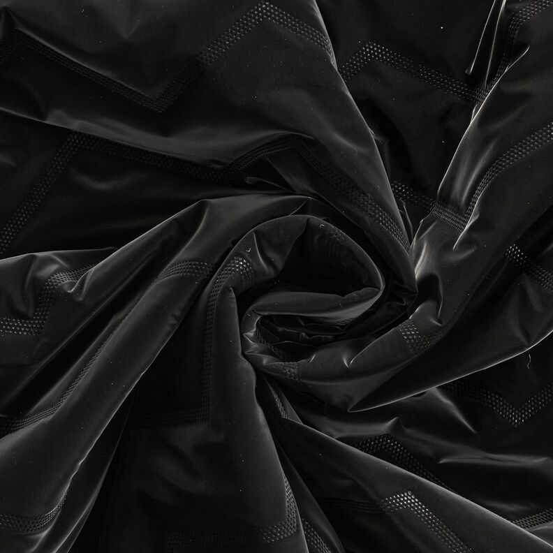 Tecido acolchoado Pele de pêssego Chevron | Katia Fabrics – preto,  image number 4