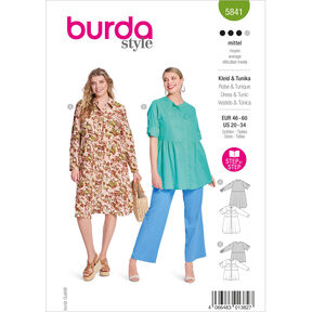Plus-Size Vestir / Tunika | Burda 5841 | 46-60, 