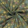 Tecido de algodão Popelina Mistura de estrelas – pinheiro escuro/dourado,  thumbnail number 3
