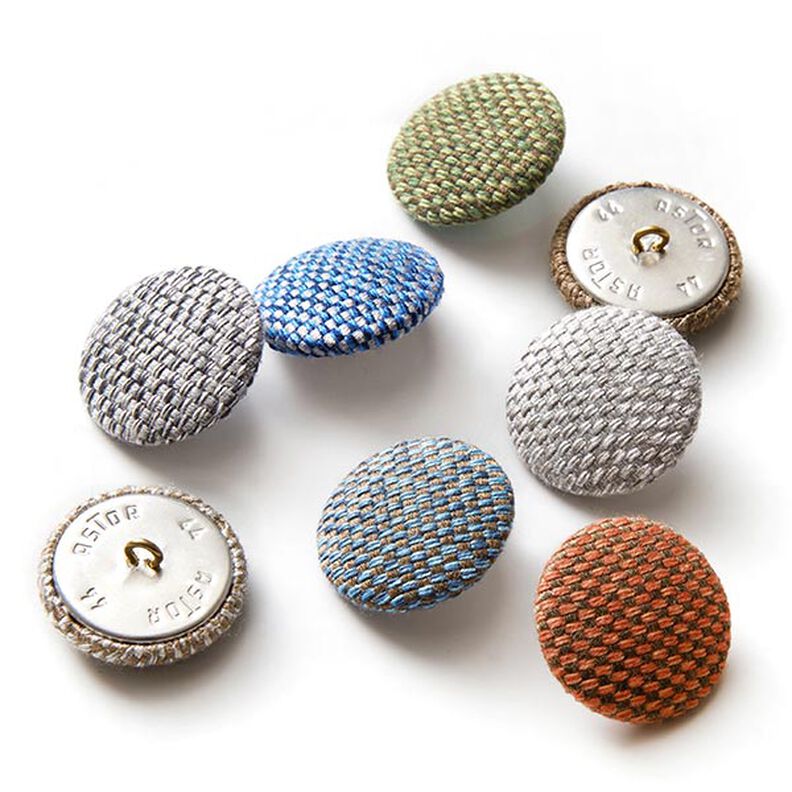 Botão forrado - Tecido para decoração Exteriores Agora Bruma - terracota,  image number 3