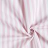 Tecido para decoração Meio linho Panamá Riscas longitudinais – rosé/branco,  thumbnail number 3