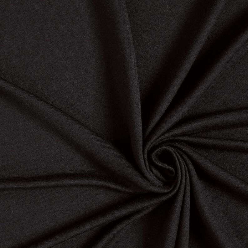 LENZING™ ECOVERO™ French Terry leve – preto,  image number 1