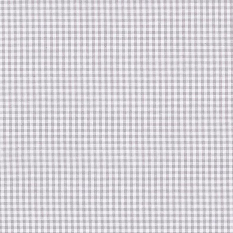 Popelina de algodão Xadrez Vichy pequeno, com fio tingido – cinzento/branco,  image number 1