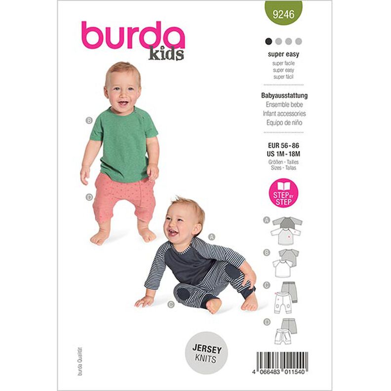 Equipamentos para bebé  | Burda 9246 | 56-86,  image number 1
