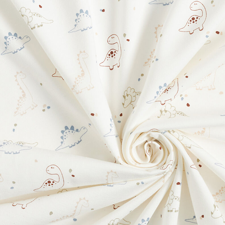 Jersey de algodão Dinossauros bebés – branco sujo,  image number 3