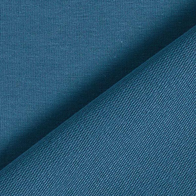 GOTS French Terry Sweat de verão | Tula – azul ganga,  image number 3