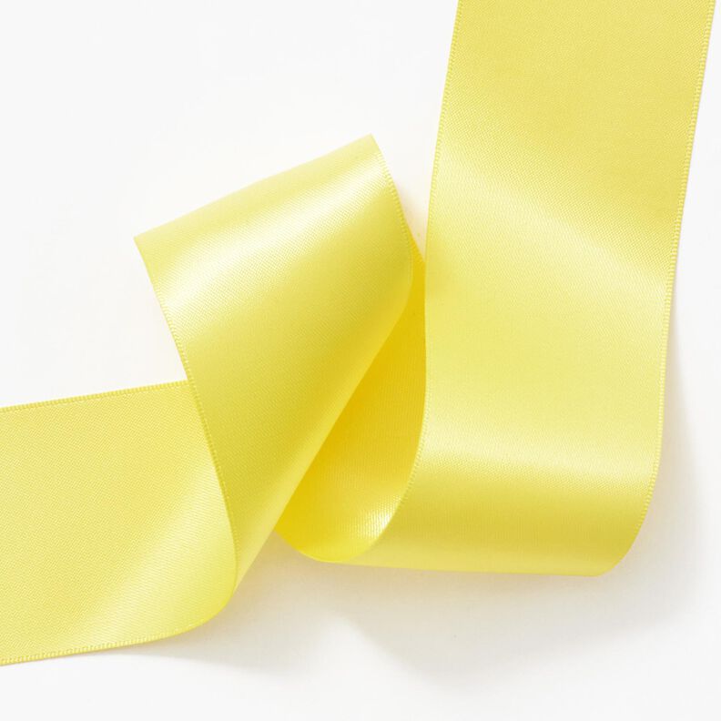 Fita de cetim [50 mm] – amarelo-limão,  image number 3