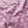 Tecido de algodão Cretone Estrelas japonesas Asanoha – uva,  thumbnail number 2