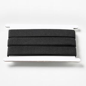 Fita elástica lisa [3 m | 20 mm] – preto, 