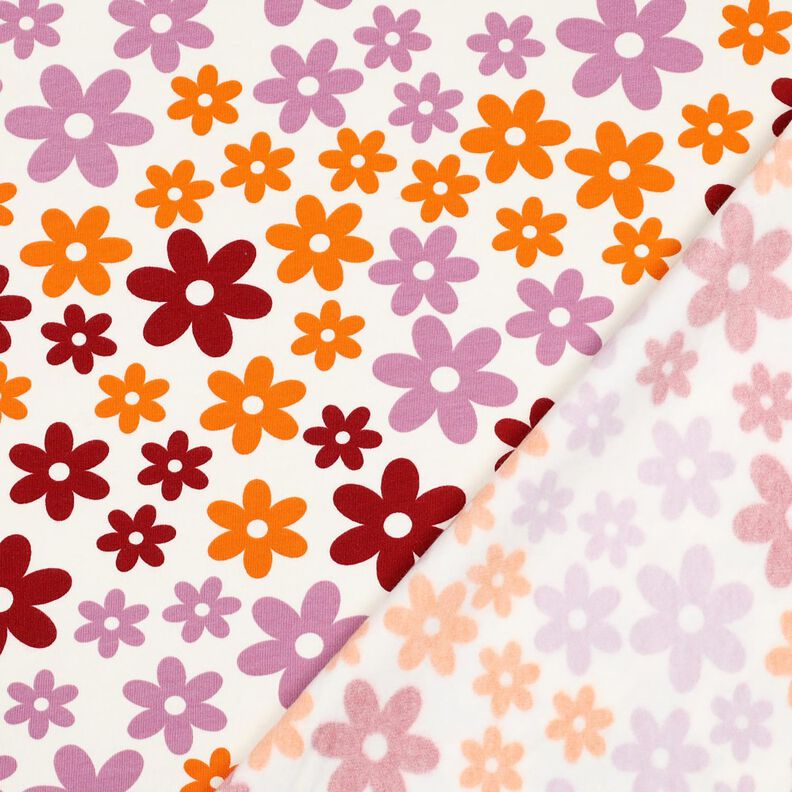 Sweater aconchegante Flores coloridas | Poppy Fabrics – branco sujo,  image number 4