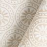 Tecido para exteriores jacquard Ornamentos círculos – beige/branco sujo,  thumbnail number 4